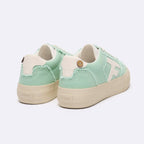 Tennis Basses Vert Menthe Walnut Platform - Femme