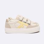 Tennis Basses Beiges Walnut P. Velcro - Femme