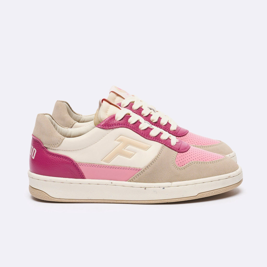 Baskets Basses Écrues & Roses Alder - Femme