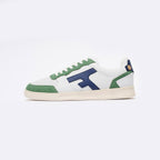 Baskets Basses Blanches & Vertes Hazel - Homme