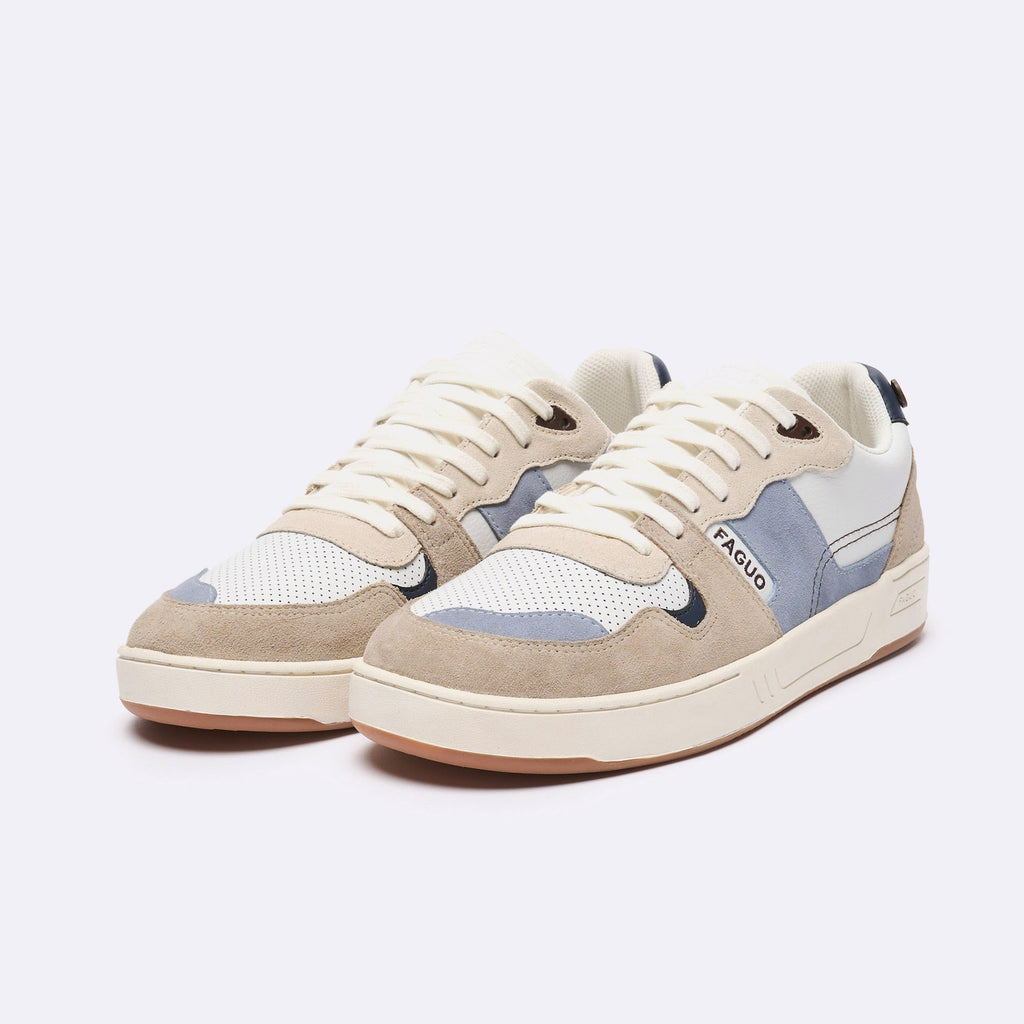 Baskets Basses Blanches & Bleues Ceiba - Homme