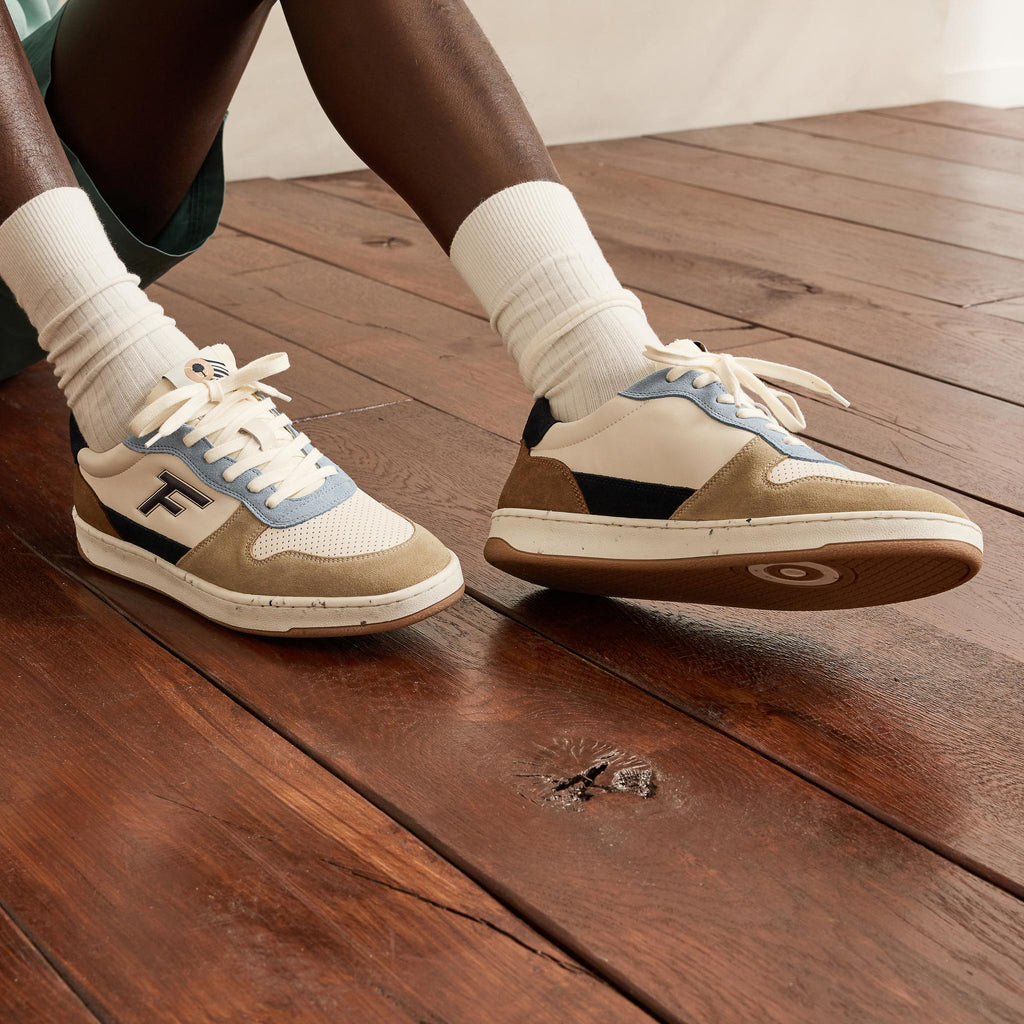 Baskets Basses Écrues, Beiges & Bleues Alder - Homme