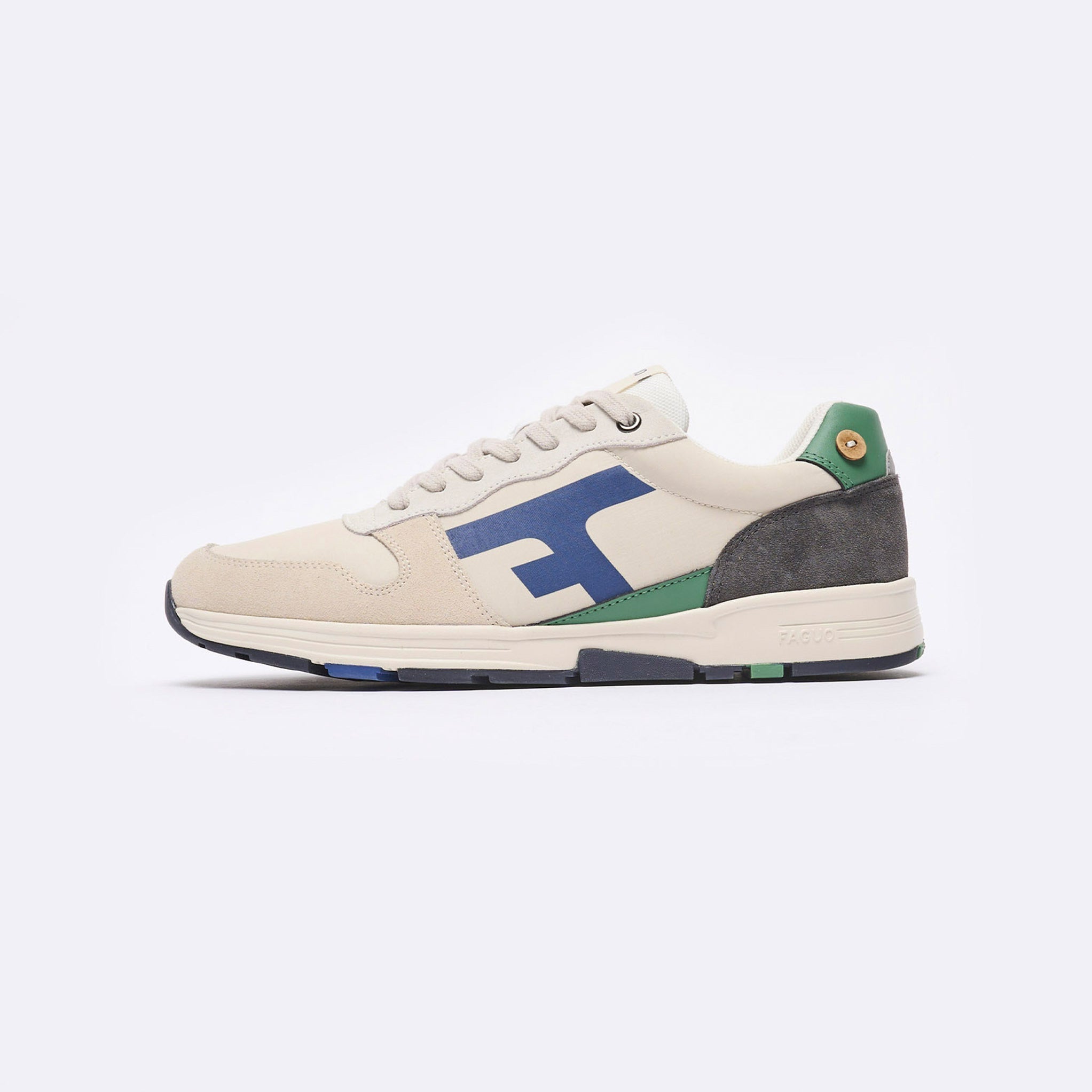 Running Blanches & Vertes Olive - Homme