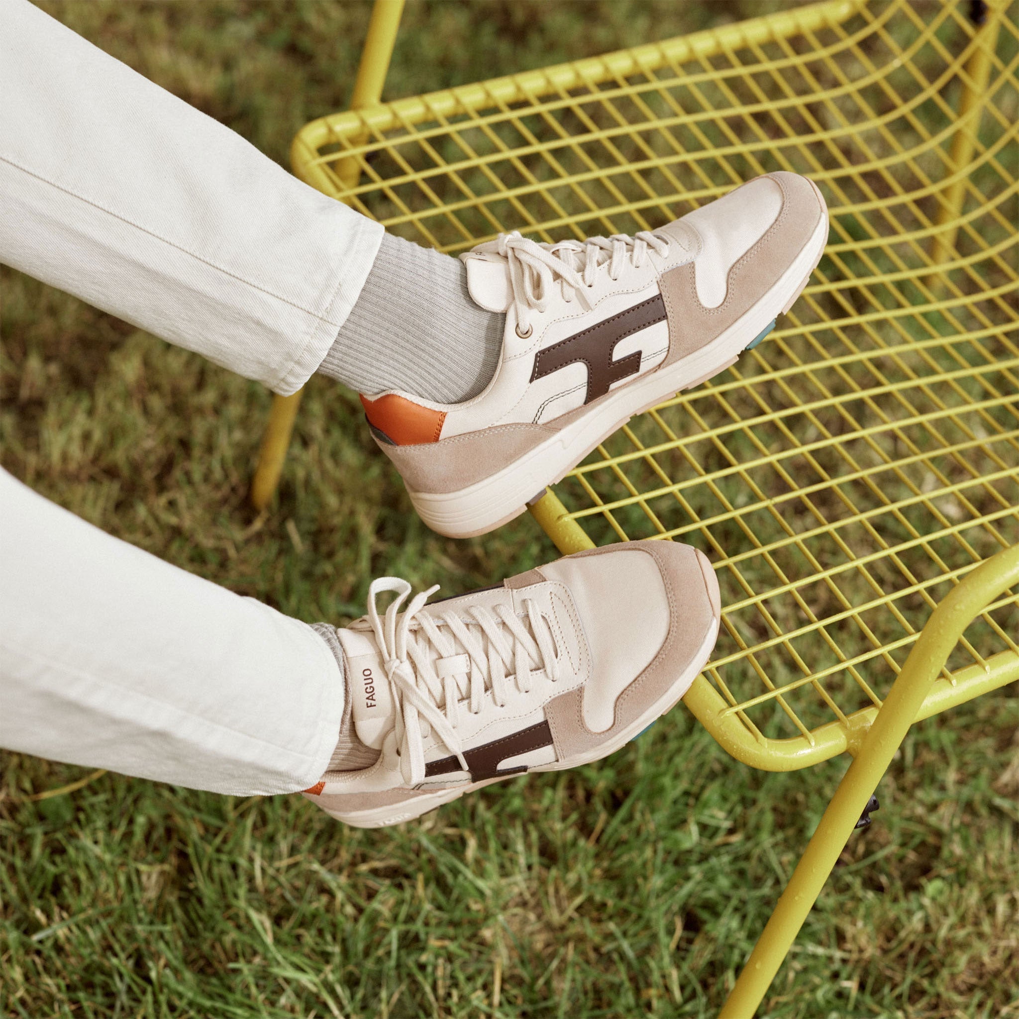 Running Écrues & Beiges Olive - Homme