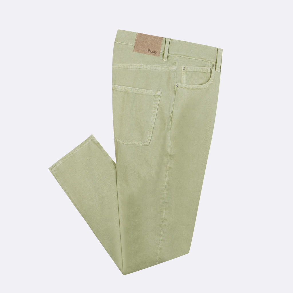 Jean Kaki Clair Denim Tapered - Homme