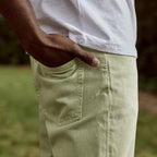 Jean Kaki Clair Denim Tapered - Homme