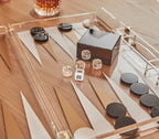 Jeu De Société Backgammon En Lucite