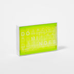 Jeu Domino Crystal Lucite - Jaune