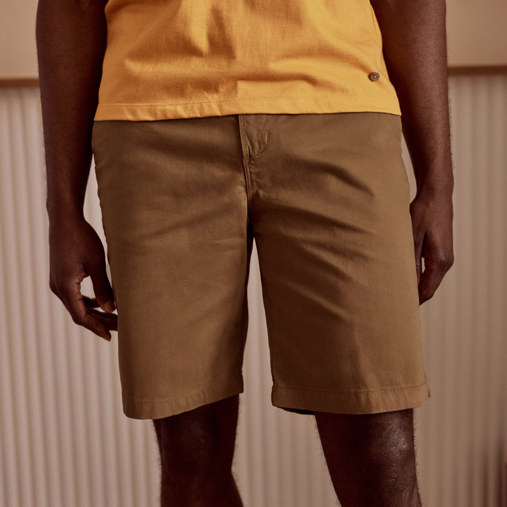 Short Chino Camel Saulieu Regular - Homme