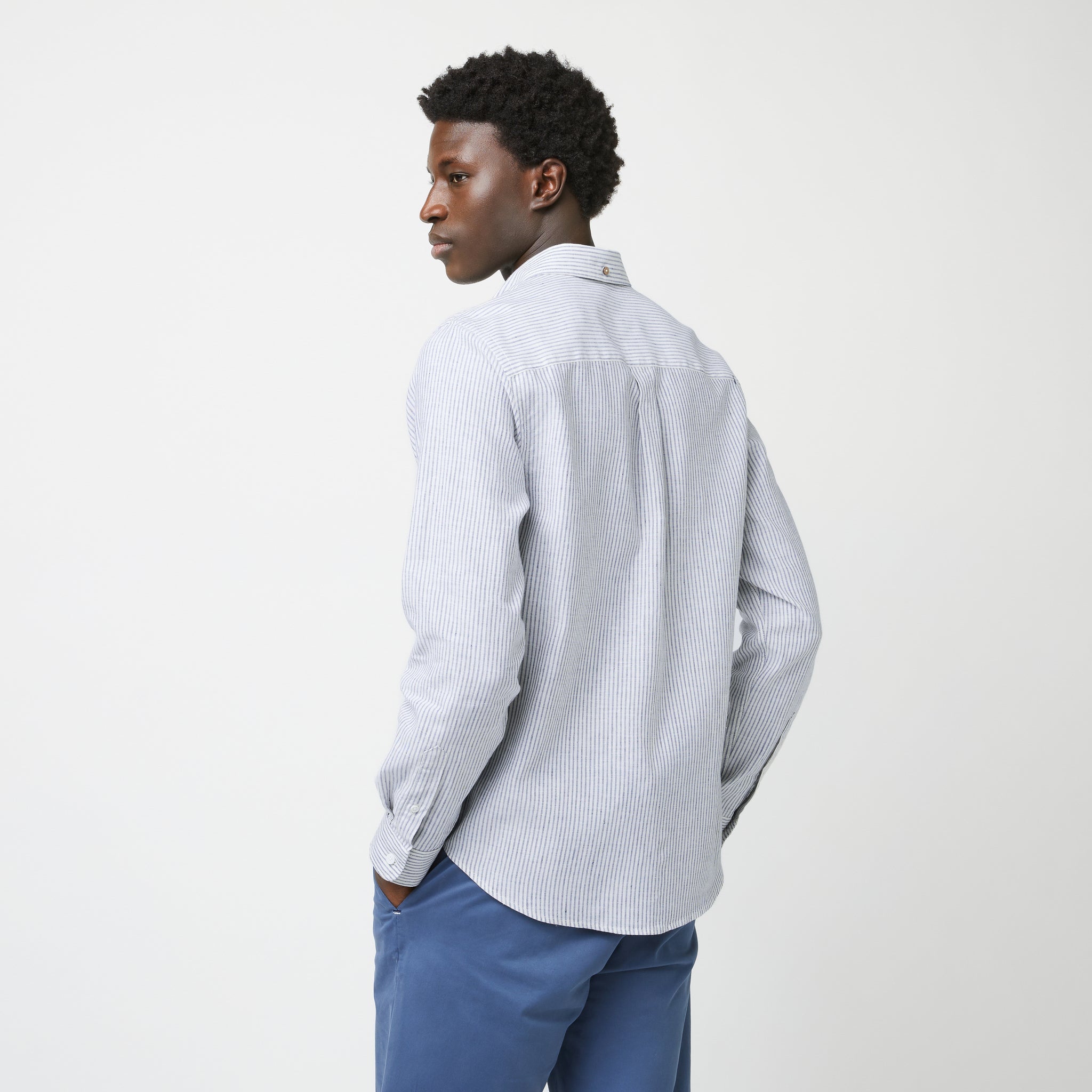 Chemise Bleue & Écrue Ivoy - Homme