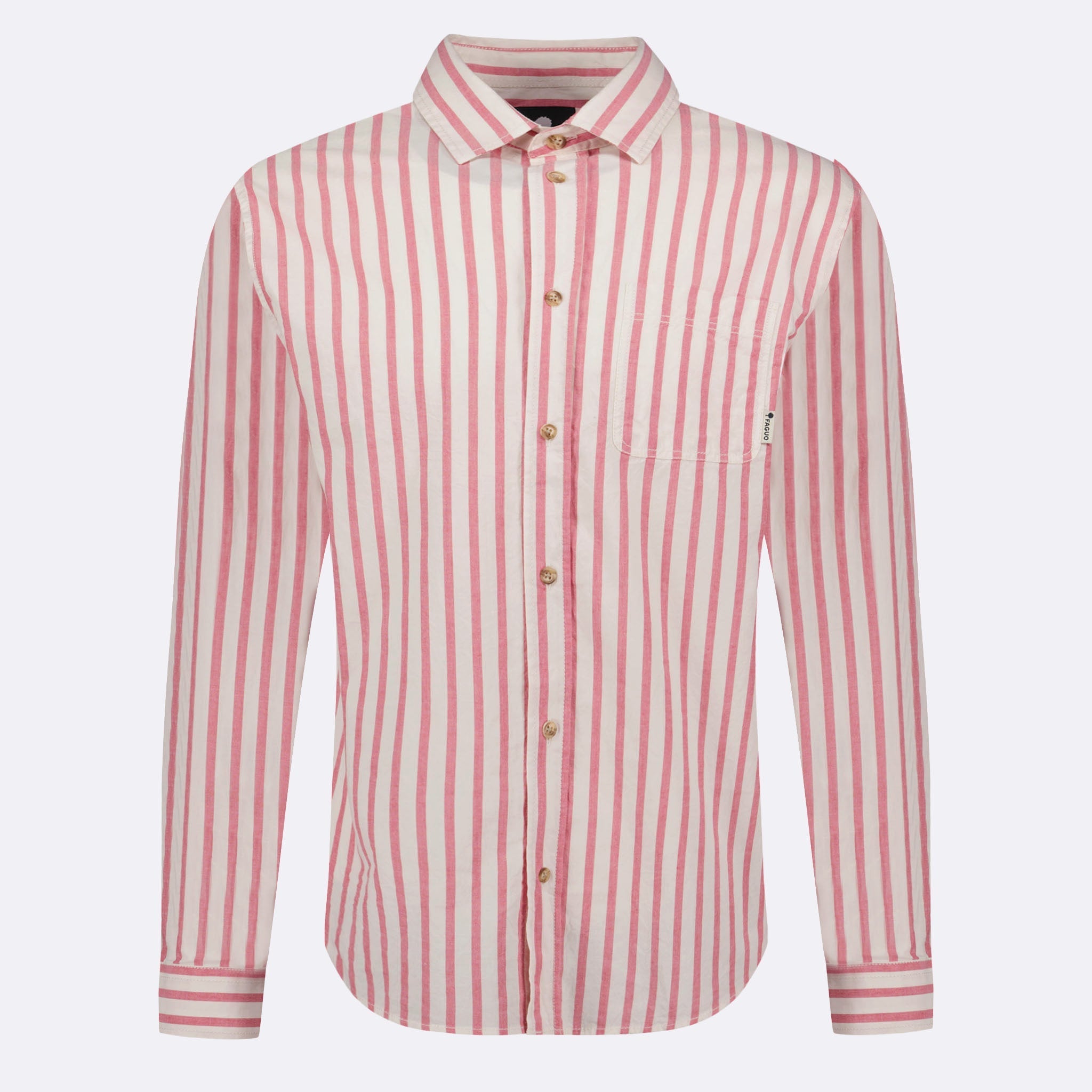 Chemise Rouge & Crème Signy - Homme