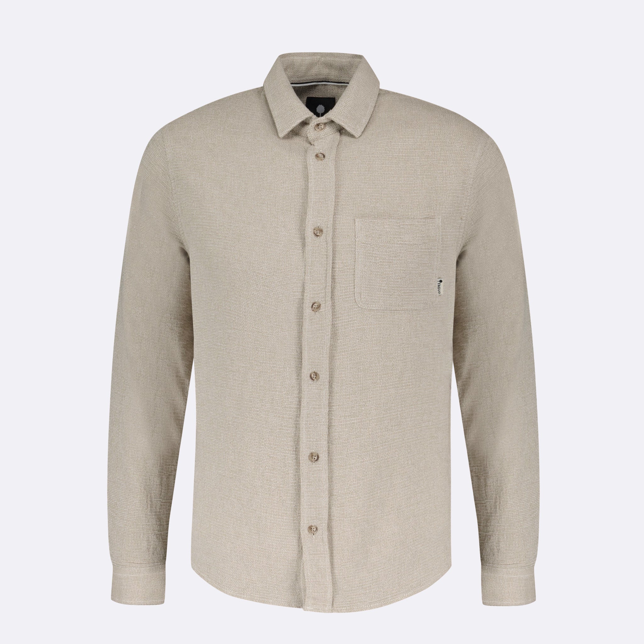 Chemise Beige Clair Chiné Signy - Homme