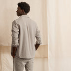 Chemise Beige Clair Chiné Signy - Homme