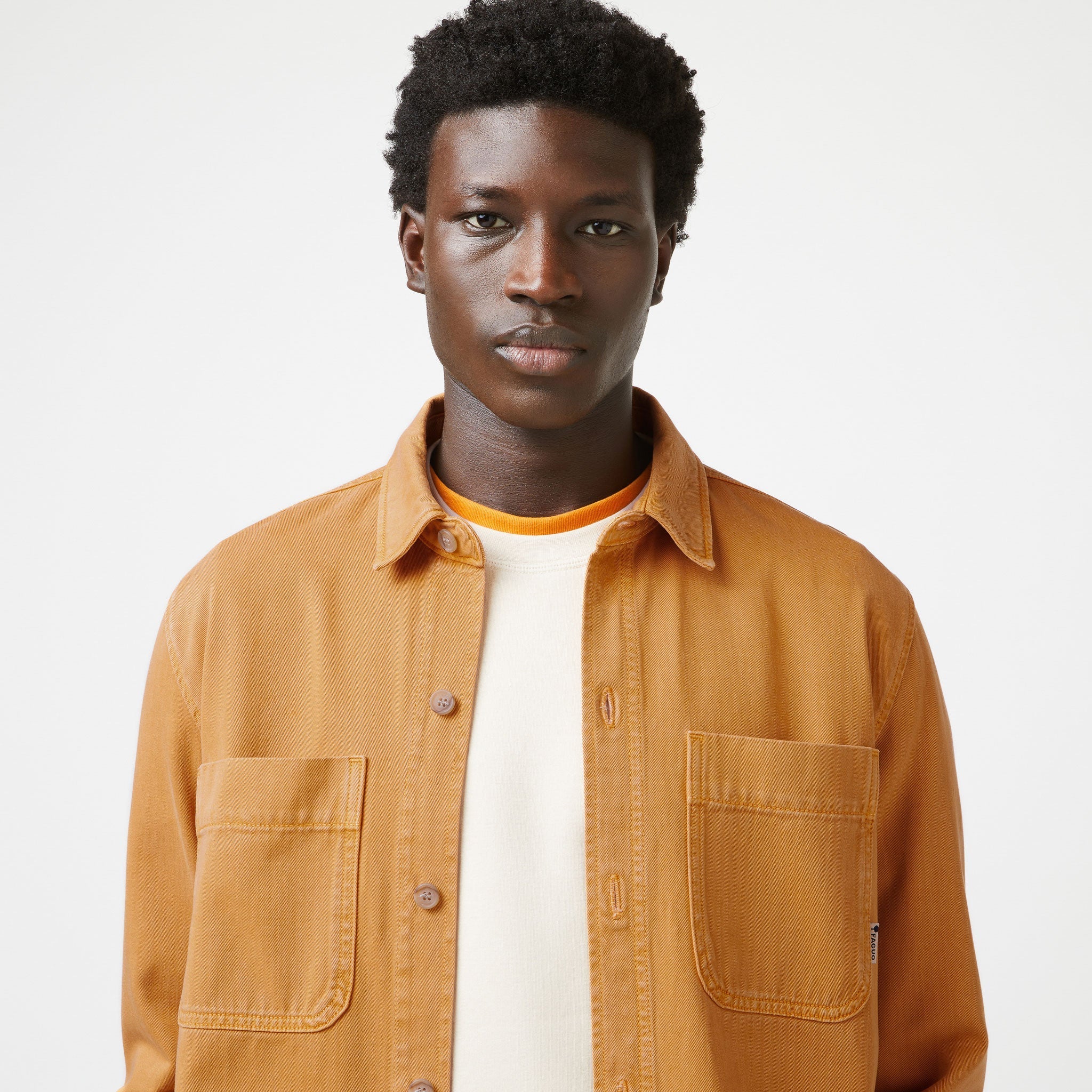 Sur-Chemise Orange Clair Clemont - Homme