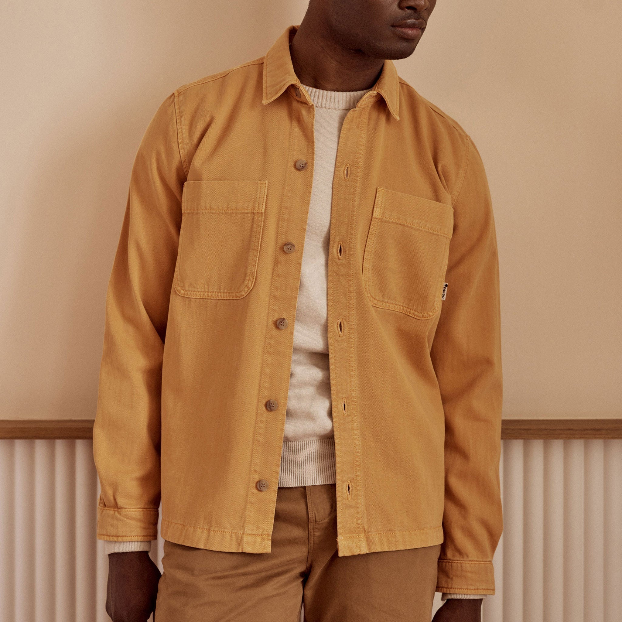 Sur-Chemise Orange Clair Clemont - Homme
