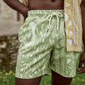 Maillot De Bain Kaki & Écru Mimizan - Homme