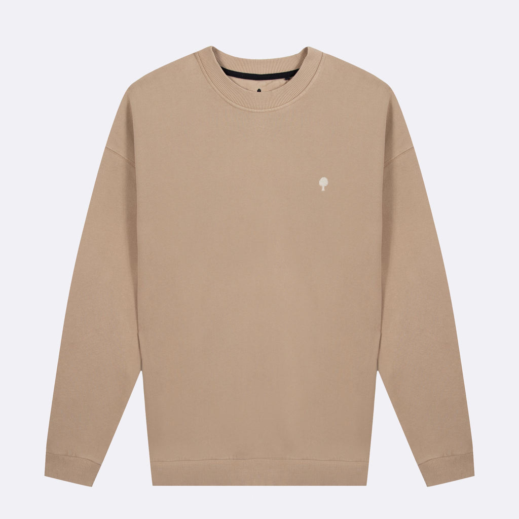 Sweat Col Rond Camel Fango - Homme