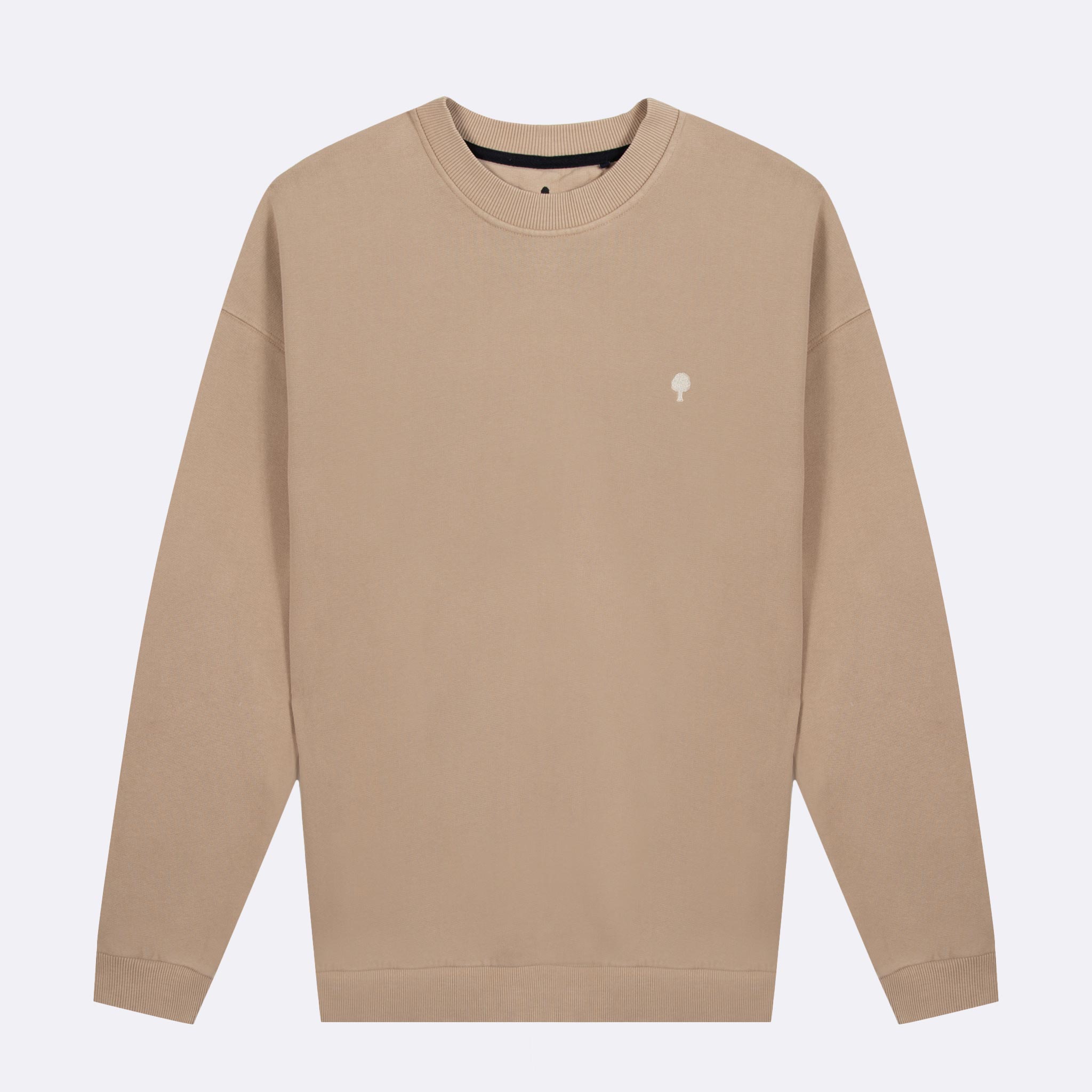 Sweat Col Rond Camel Fango - Homme