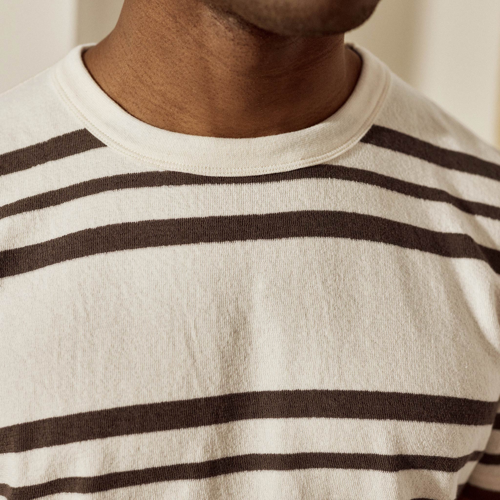 T-Shirt Écru & Marron Lugny - Homme