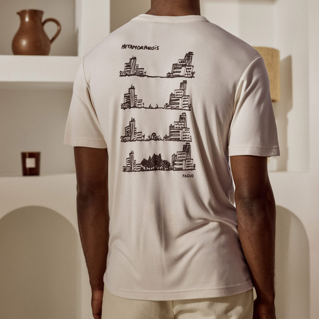 T-Shirt Écru Lugny - Homme