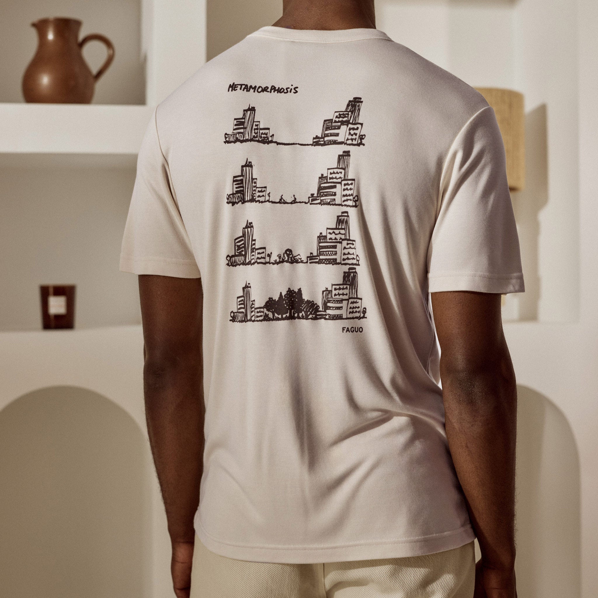 T-Shirt Écru Lugny - Homme