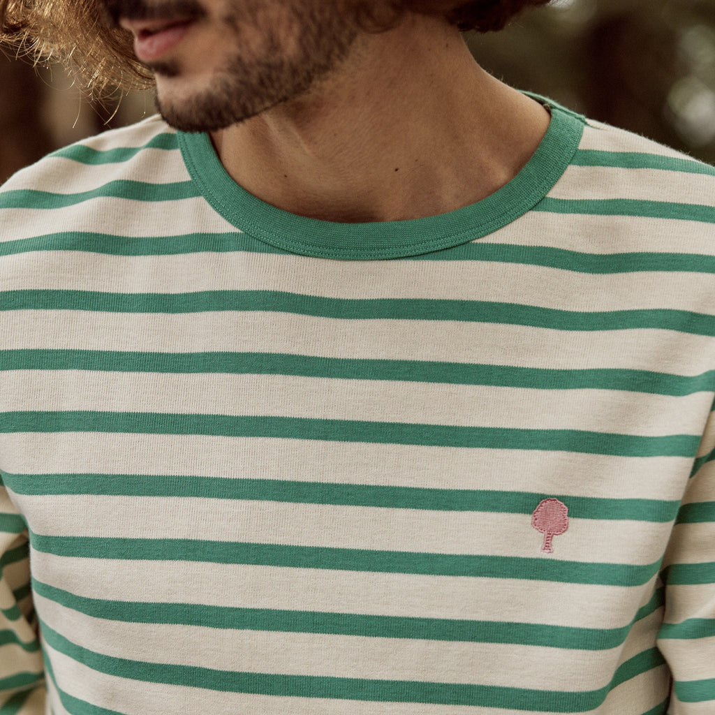 T-Shirt Écru & Vert Aubrac - Homme