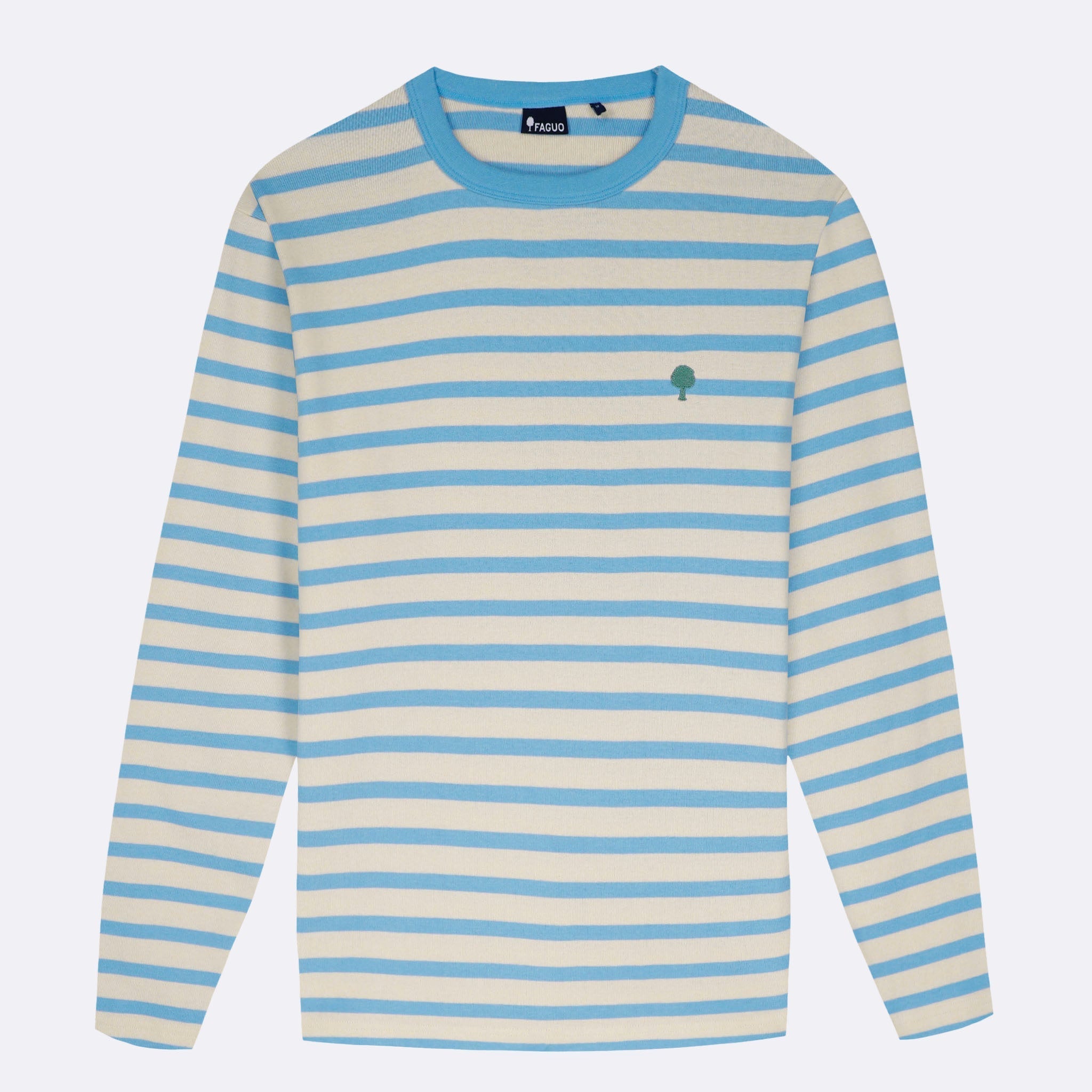 T-Shirt Blanc & Bleu Ciel Aubrac - Homme