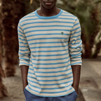 T-Shirt Blanc & Bleu Ciel Aubrac - Homme