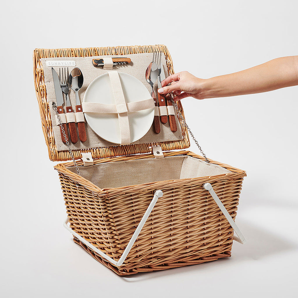 Petit Panier De Pique-Nique - Naturel