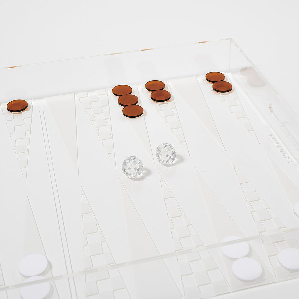 Backgammon Sur Plateau À Cocktails
