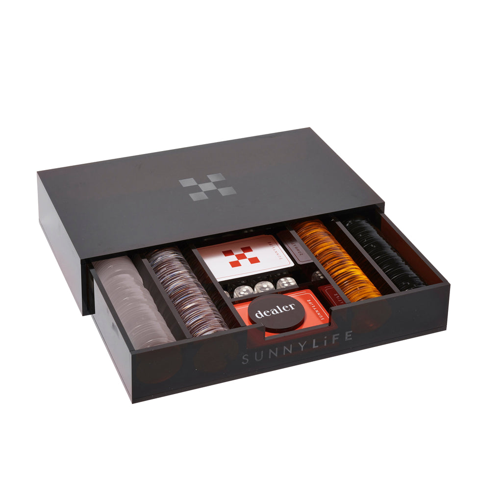 Malette De Poker De Luxe - Marron