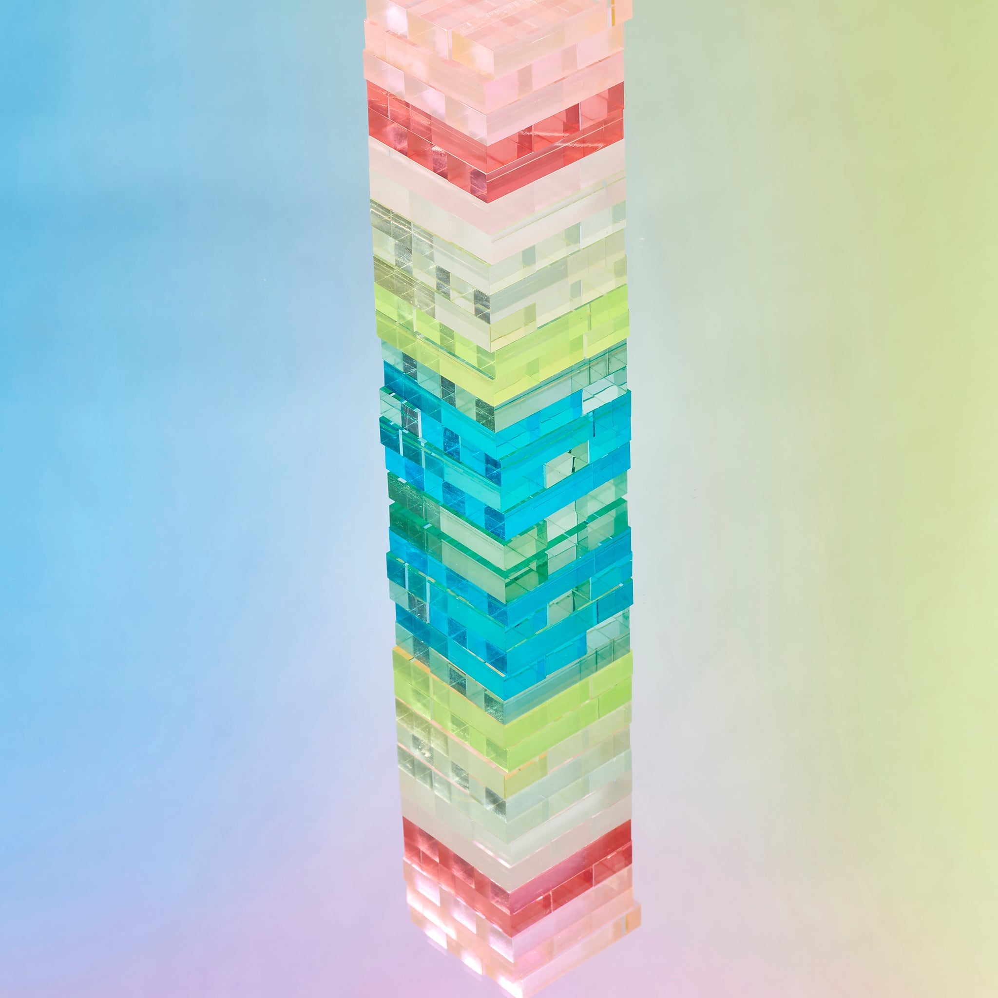 Jeu Mini Jumbling Tower Crystal Lucite - Multicolore