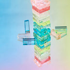 Jeu Mini Jumbling Tower Crystal Lucite - Multicolore
