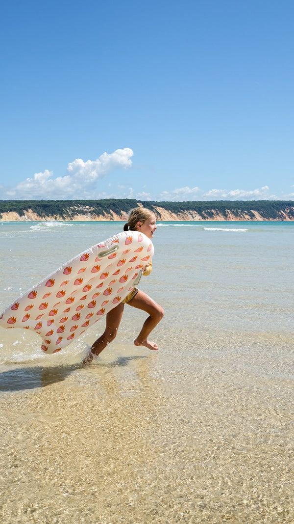 Body Surf Flottant Sea Seeker Strawberry Enfant - Imprimé Fond Blanc