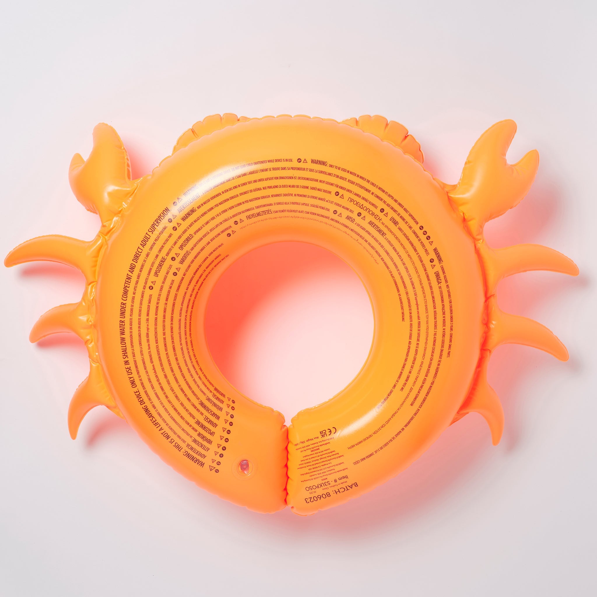 Bouée Sonny La Créature Marine - Orange Fluo