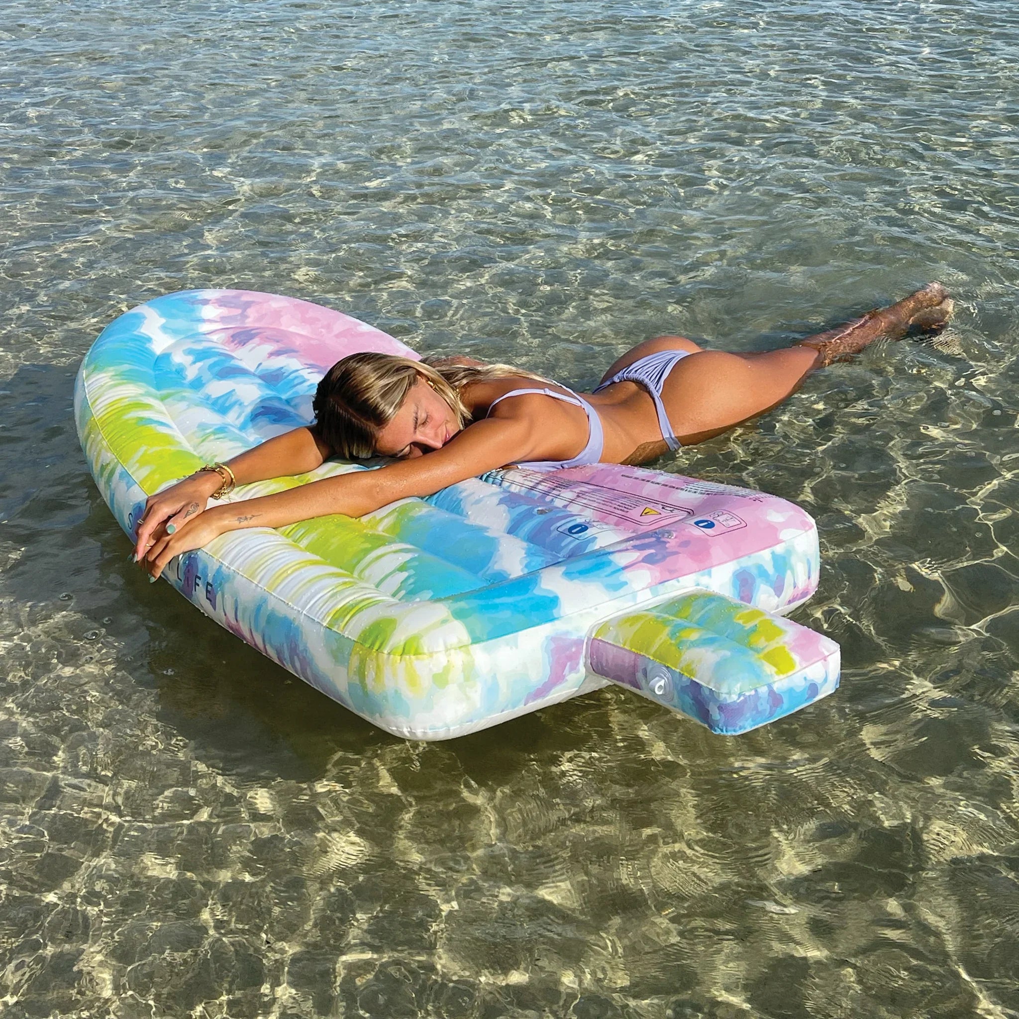 Matelas Flottant Glace Ice Pop Tie Dye Adulte - Multicolore