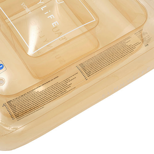 Matelas Flottant Parfum Champagne Adulte - Or
