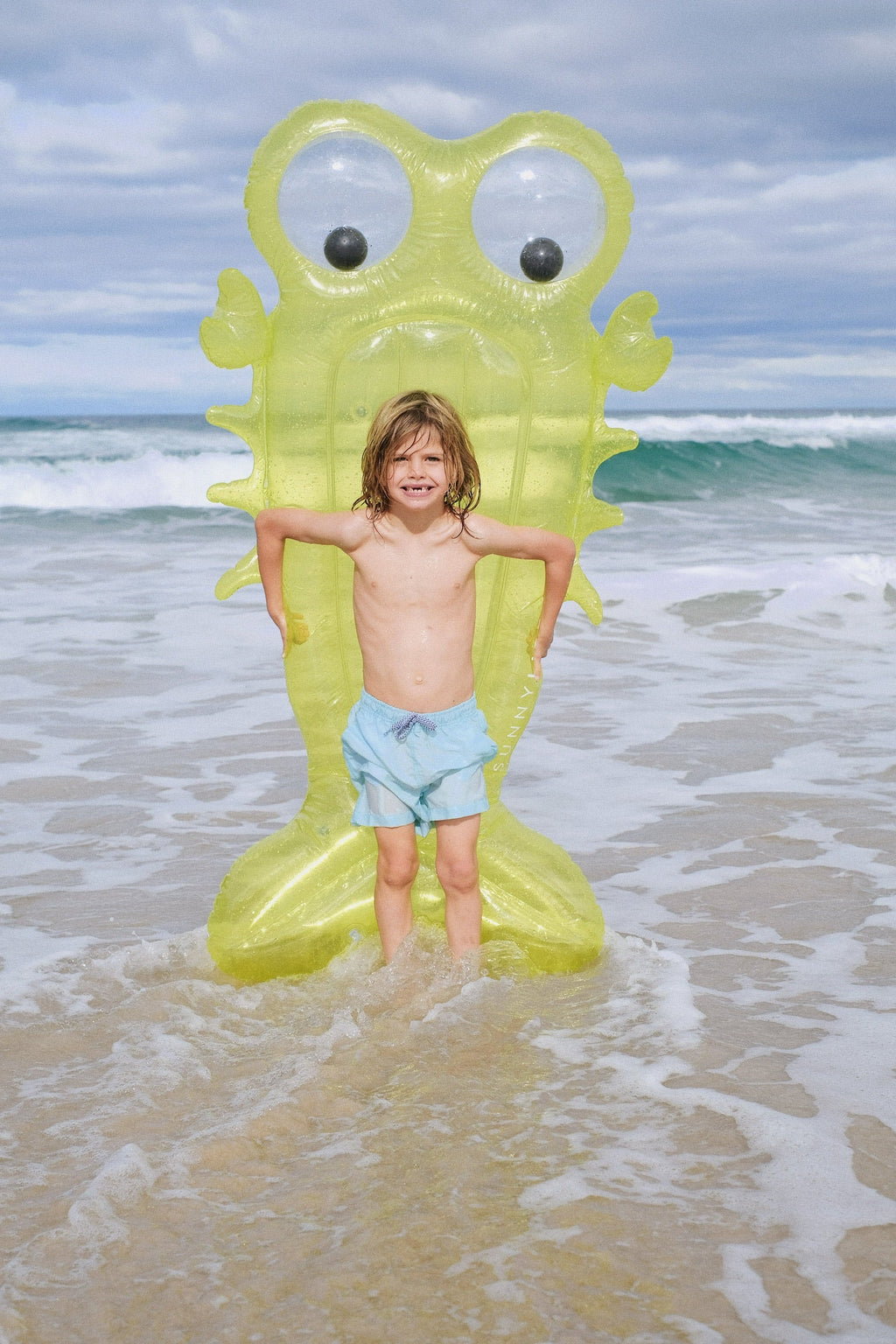 Matelas Flottant Sonny The Sea Creature Enfant - Jaune