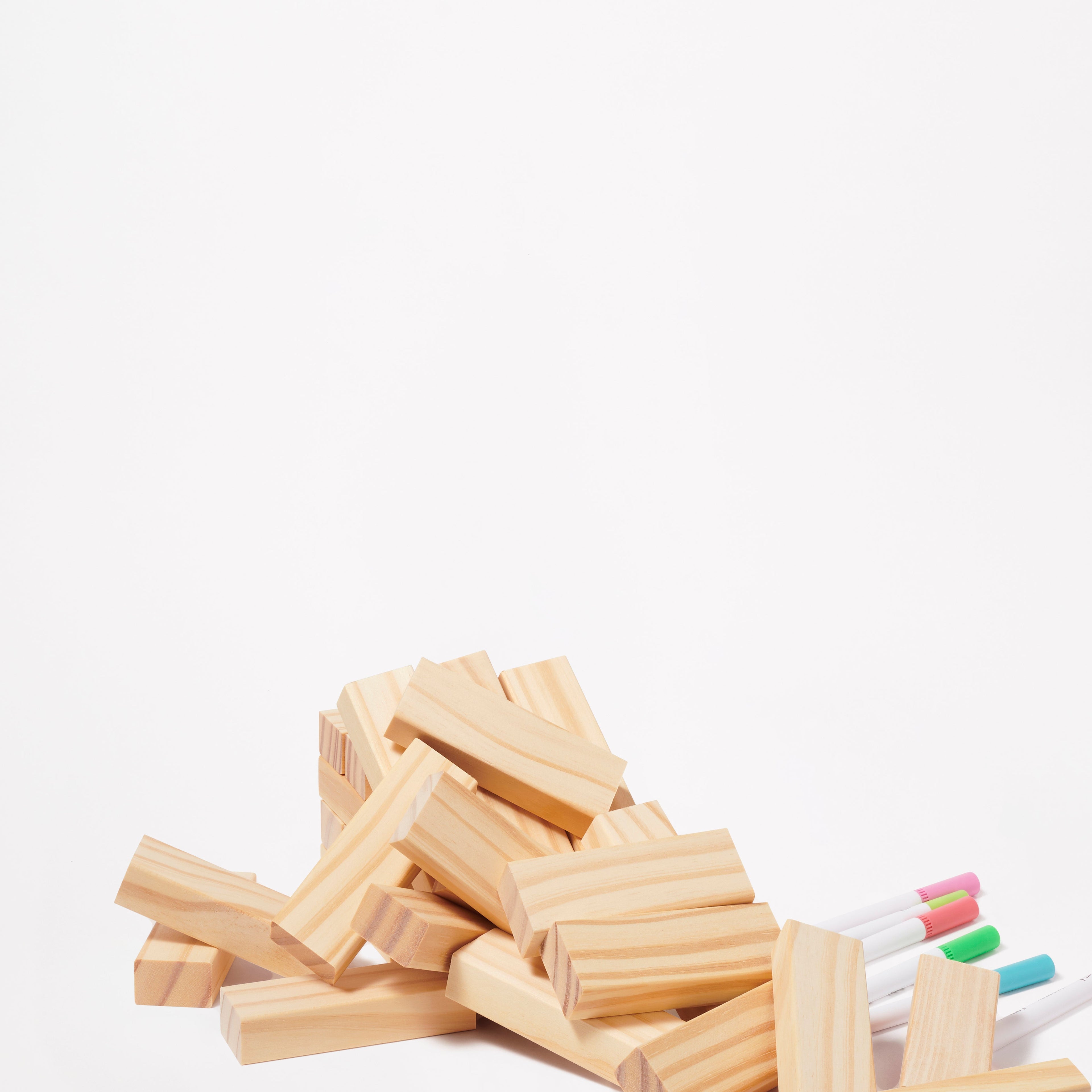 Jeu Jumbling Tower Coloriable - Imprimé Fond Marron