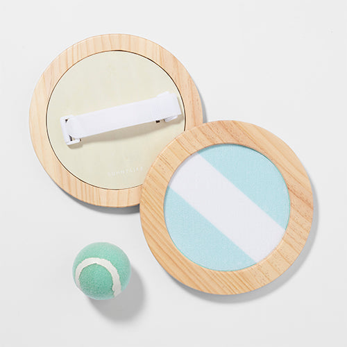 Set De Raquettes Et Balle A Scratch Rio Sun - Pastel Aqua Et Lilas