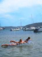 Bouée Gonflable Luxe Twin Tube Lilo Float Le Weekend - Transparent