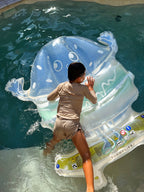 Flotteur Enfant Burger Boy The Sea - Bleu-Lime