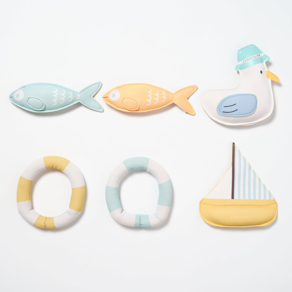 Ensemble De 6 Figurines Dive Buddies Sid La Mouette