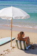 Parasol De Plage De Luxe - Crème