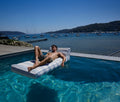 Chaise Longue Lazy Days - Rayures Bleues
