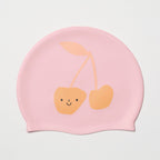 Bonnet De Bain Enfant Barbe À Papa Cerise