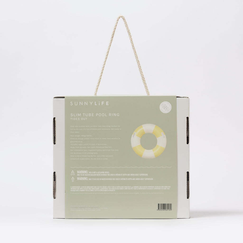 Bouée Slim Tube Tides Out - Citrus Stripe