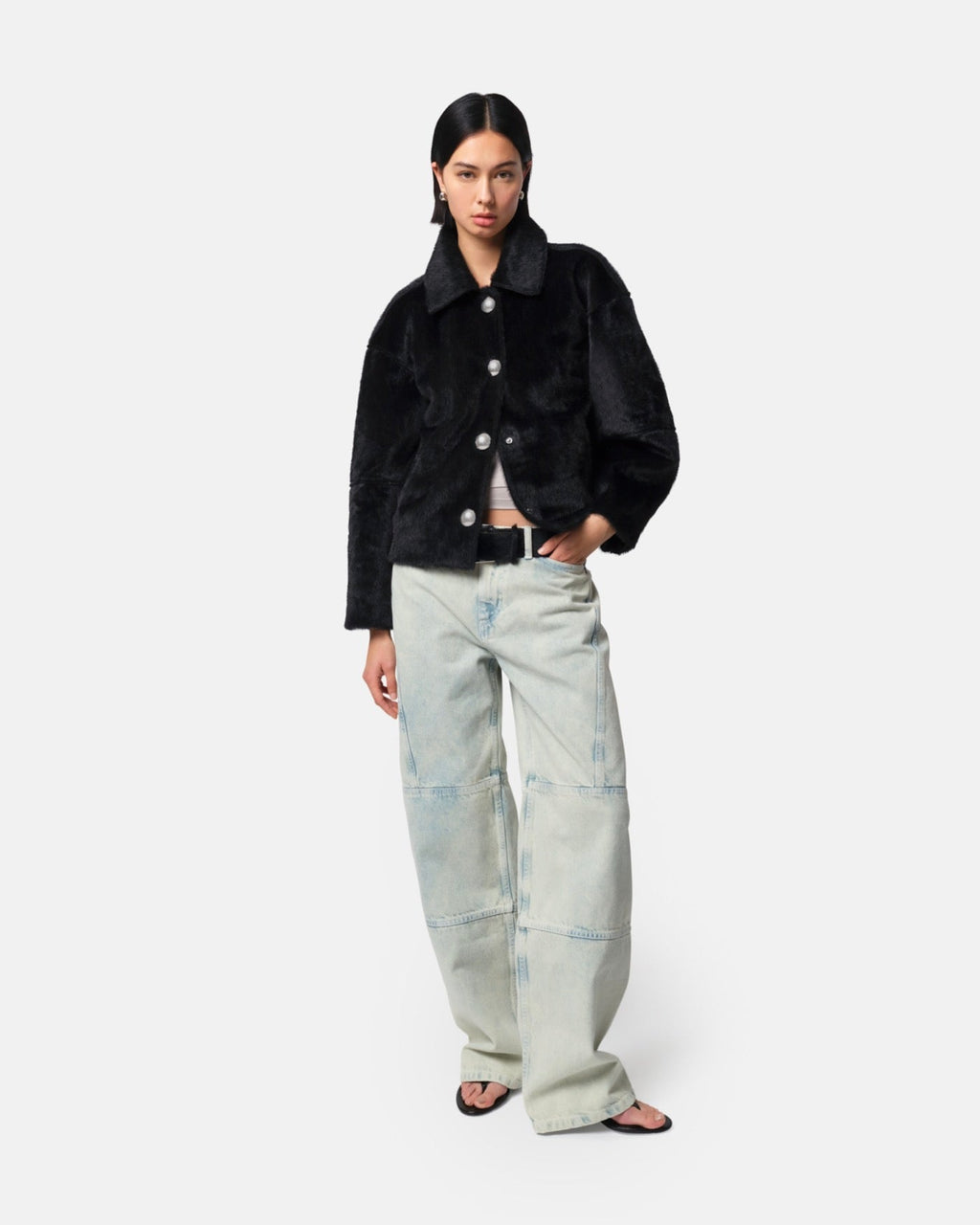 Veste Courte Indio En Faux Pony