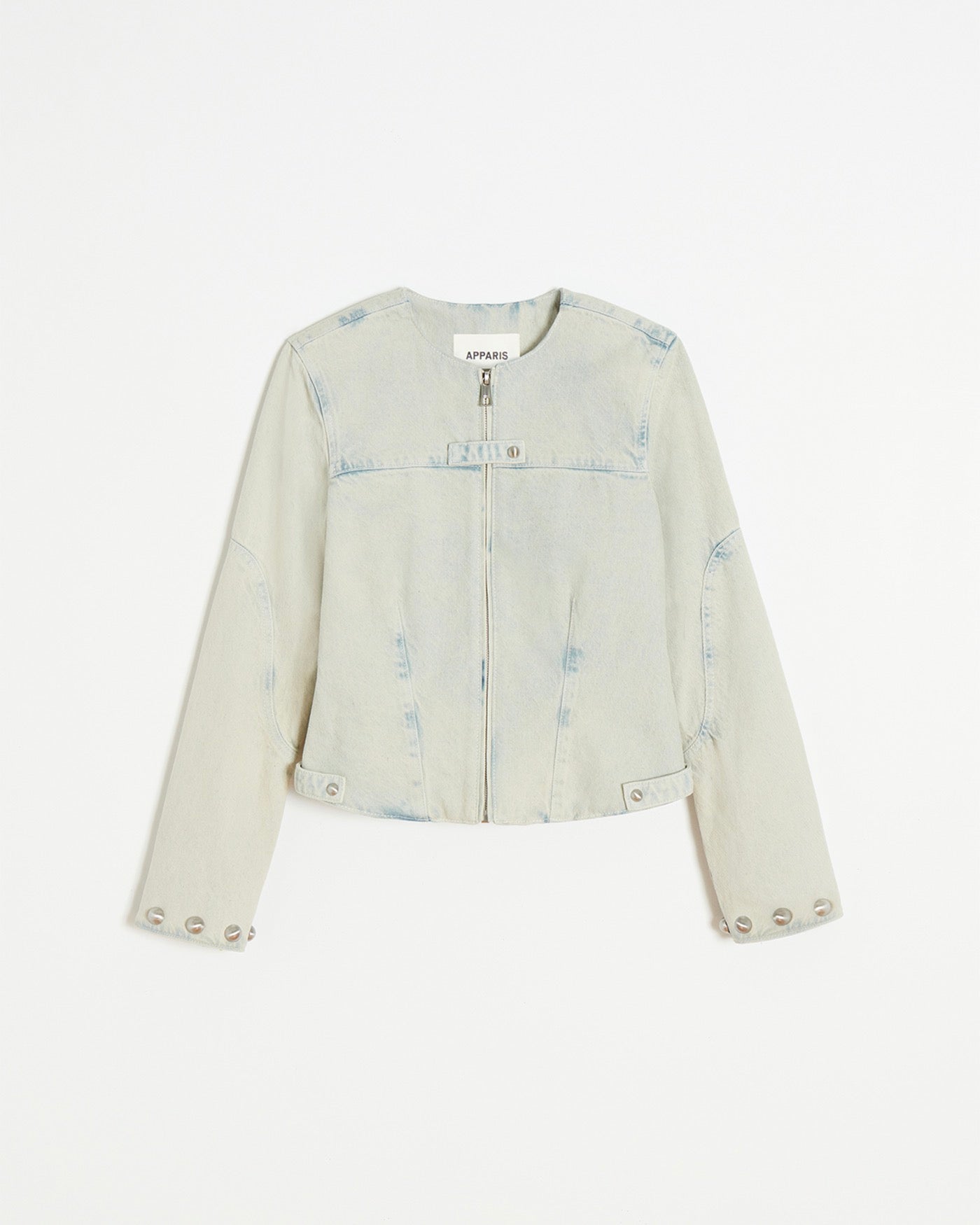 Moto En Denim Délavé Grier