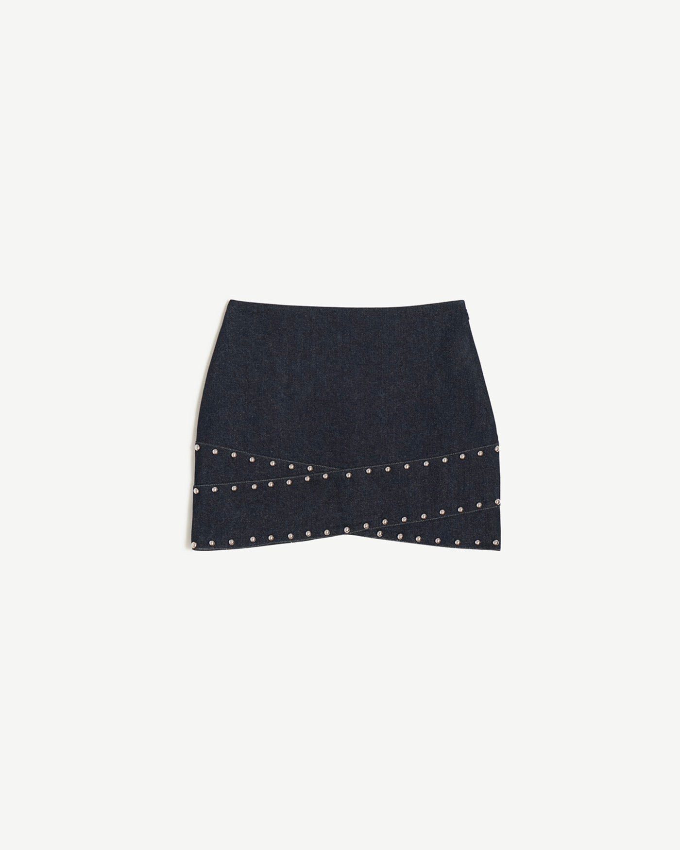 Jupe Croisée En Denim Brut Bullet